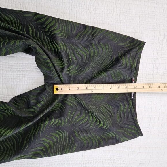 Company Ellen Tracy Women's Size 0 Petite Tropical Green Stretch Casual Pants - Picture 10 of 13